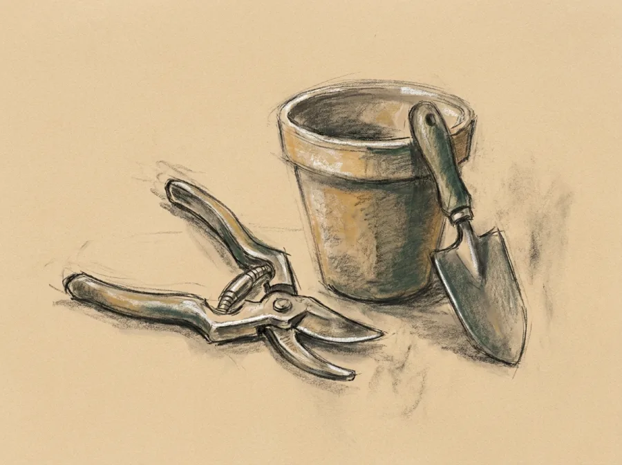 Sketch representing Garden & outdoor