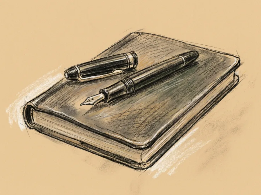 Sketch of Tea Set Black