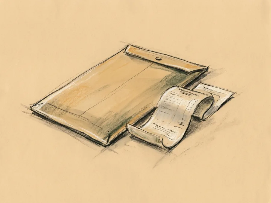 Sketch of Amazon.co.uk Gift Card - in a greeting card